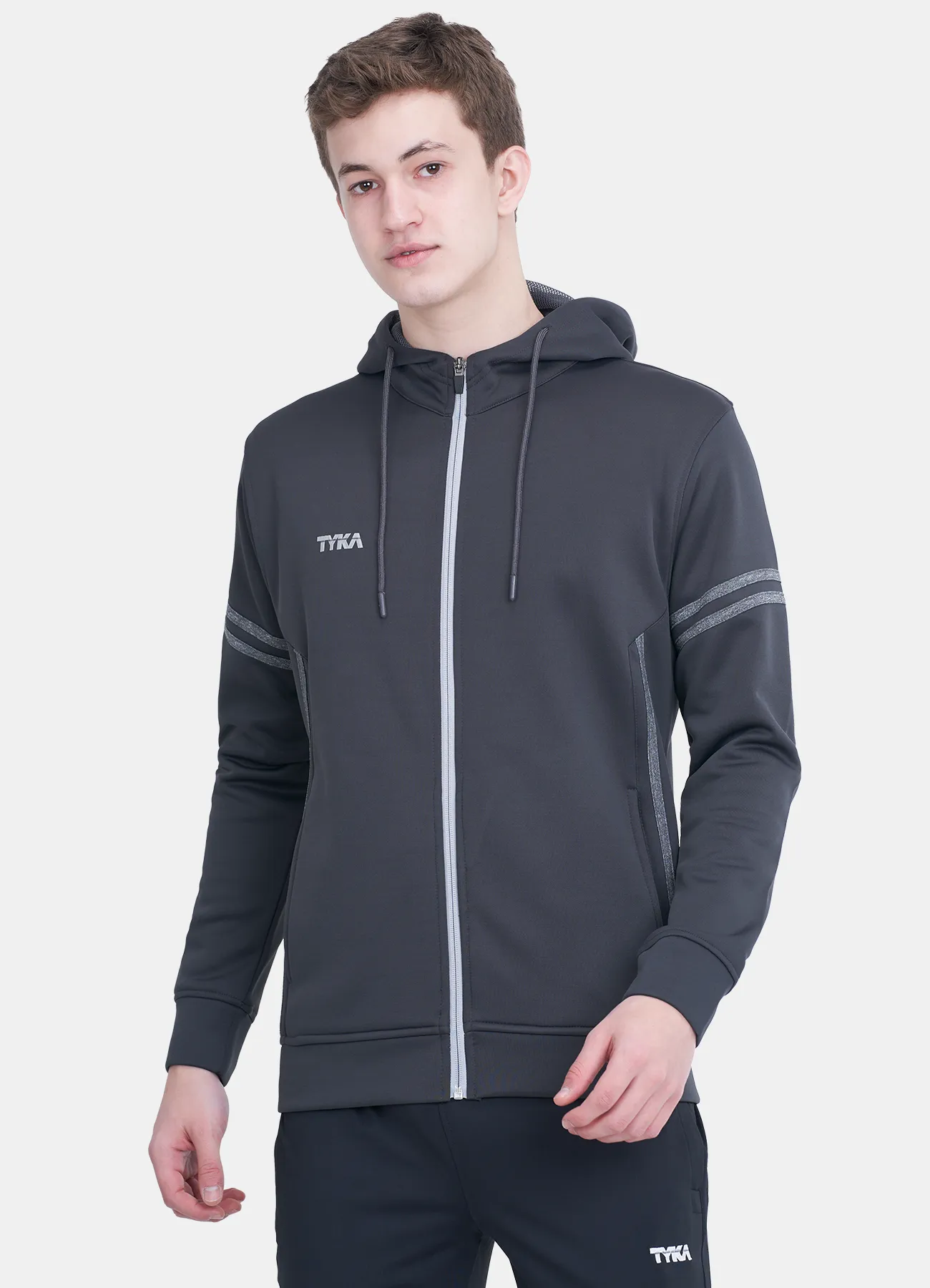 TYKA Hoodie Fleece DarkGrey L