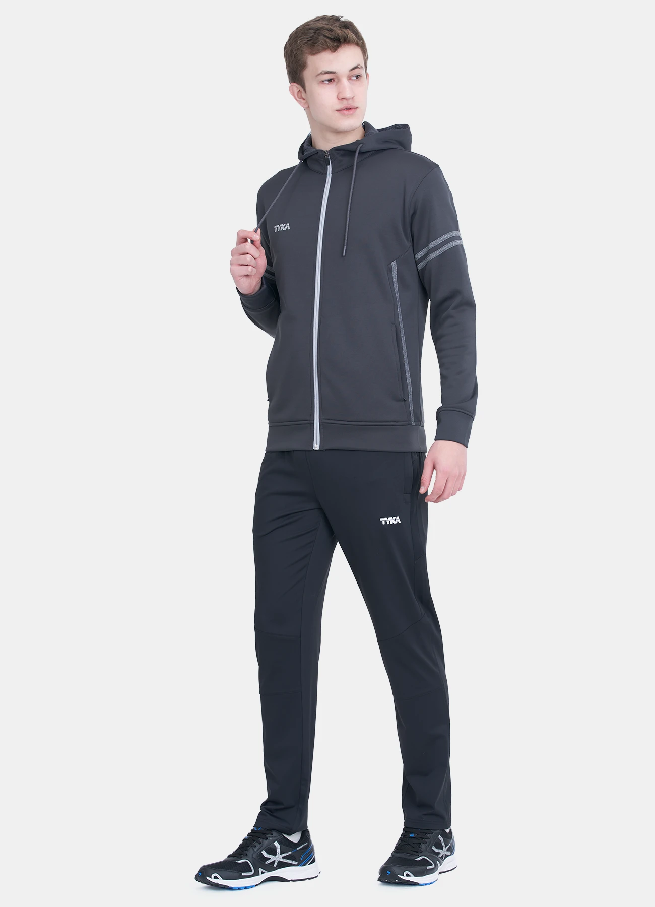 TYKA Hoodie Fleece DarkGrey S